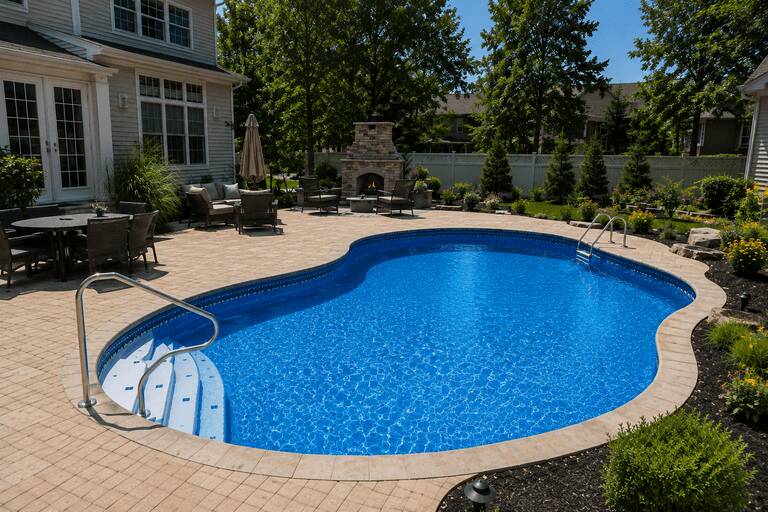 Ray Lusk Plumbing Vinyl Liner Swimming Pool